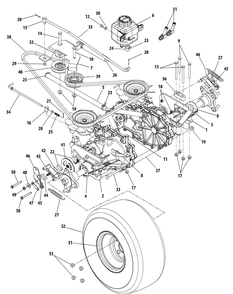 Part Location Diagram of 703-06674 MTD Strap-trans mtg